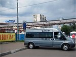 Бесплатный автобус Genser в пункт аренды автомобилей АрендаАвто-кнс на ул.Добролюбова